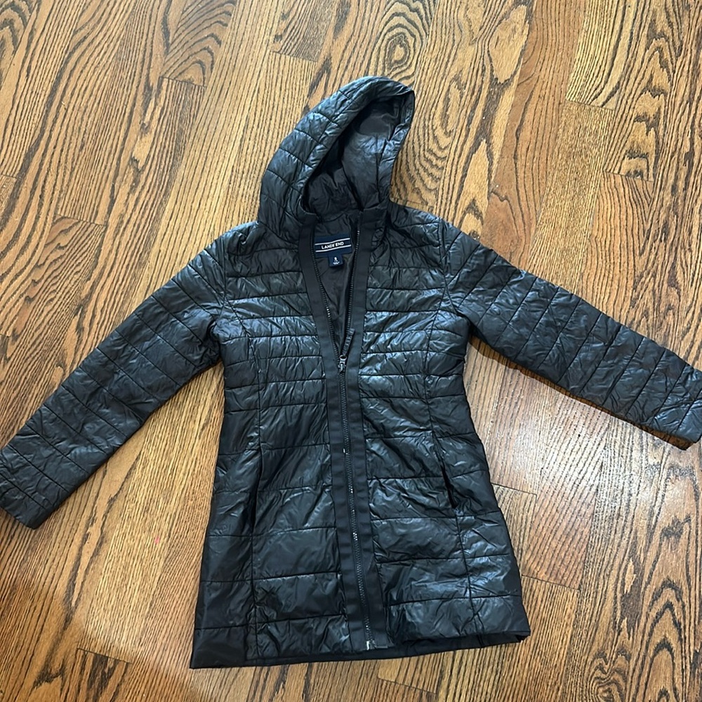 Girls Lands End medium weight puffer jacket.